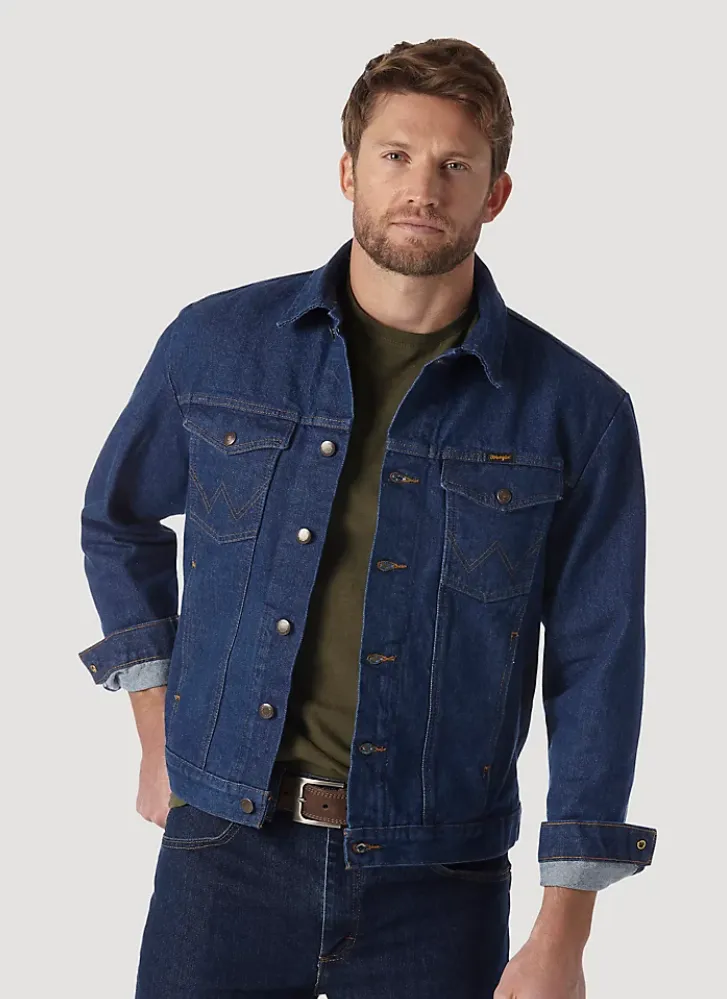 WRANGLER COWBOY CUT UNLINED DENIM JACKET STYLE 74145PW