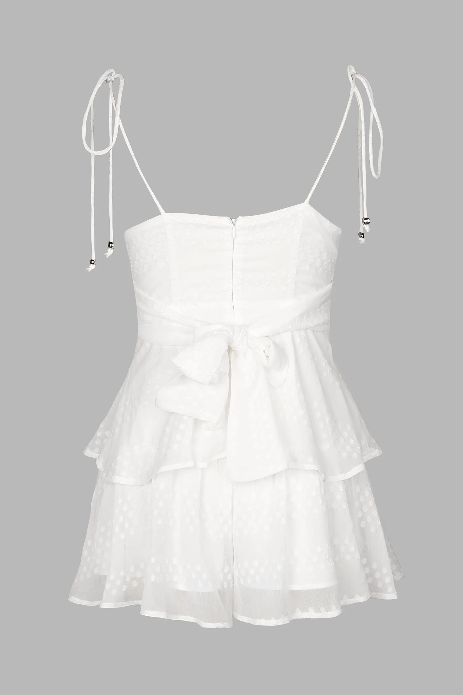 X Madison Yours Forever Ruffled Cami Romper
