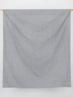 Yarn Dyed Glen Check Irish Linen Suiting Deadstock - Cream   Grey - Swatch