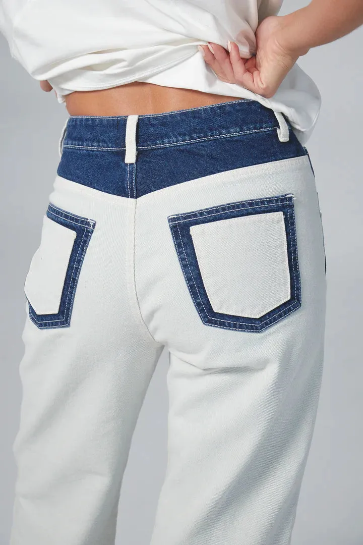 Zereno - Dual Reality JEANS: Blue Contrast Blue