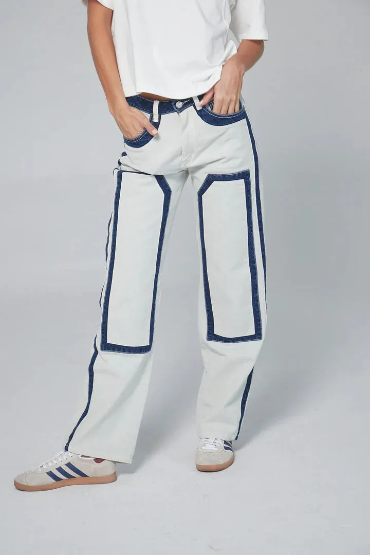 Zereno - Dual Reality JEANS: Blue Contrast Blue